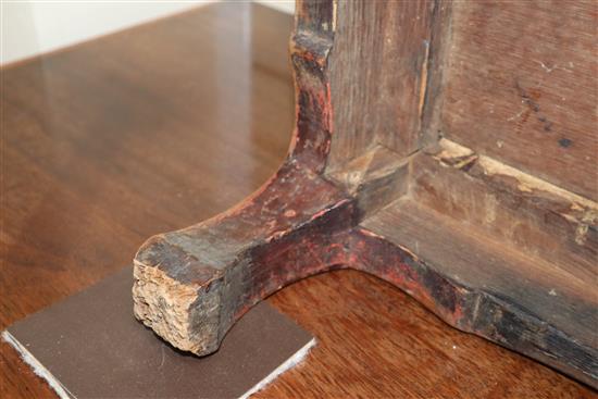 A Burmese hardwood low occasional table